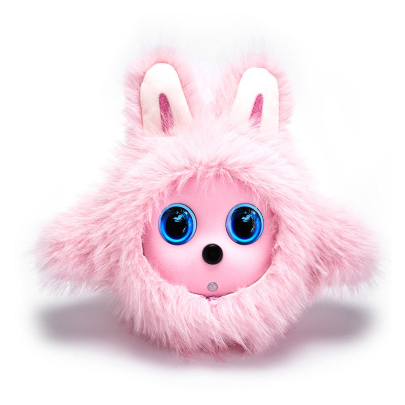 Pink bunny AI companion toy